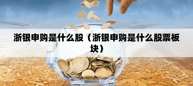 浙银申购是什么股（浙银申购是什么股票板块）
