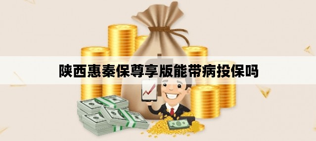 陕西惠秦保尊享版能带病投保吗